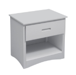 Picture of Nightstand in Natural pine, White, Dark cherry, Gray and Blue Finish