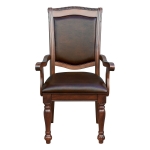 Picture of Cherry brown leather Arm Chair