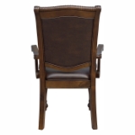 Picture of Cherry brown leather Arm Chair