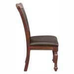 Picture of Dark brown leather Side Chairs