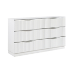 Picture of Pearl white finish Dresser and Mirror