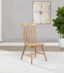 Picture of Back Dining Side Chair White, Light Ash and Black Finish