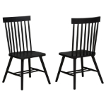 Picture of Back Dining Side Chair White, Light Ash and Black Finish