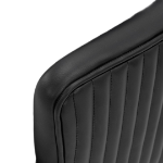 Picture of Leather Dining Chair in Ivory, Taupe and Black Finish