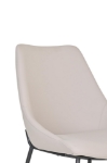 Picture of Faux Leather Side Chair in Taupe