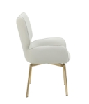 Picture of Faux Leather Beige Arm Chair