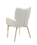 Picture of Faux Leather Beige Arm Chair