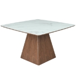 Picture of 47.24"W x 29.92"H Square Ash Wood Tabletop and Iron Base Dining Table