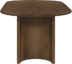 Picture of 94"W x 30.5"H Oak Veneer And Solid Wood Dining Table