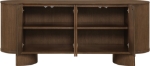 Picture of 80"W x 23"D x 33.5"H Oak Veneer And Solid Wood Sideboard / Buffet