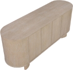 Picture of 80"W x 23"D x 33.5"H Oak Veneer And Solid Wood Sideboard / Buffet