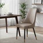 Picture of Dining Chairs Fabric/Leather Seat and Back in Oak Wood