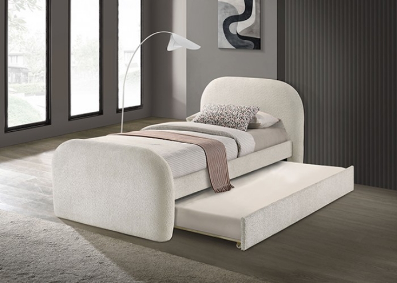 Picture of Ivory Twin Fabric Daybed w/ Trundle