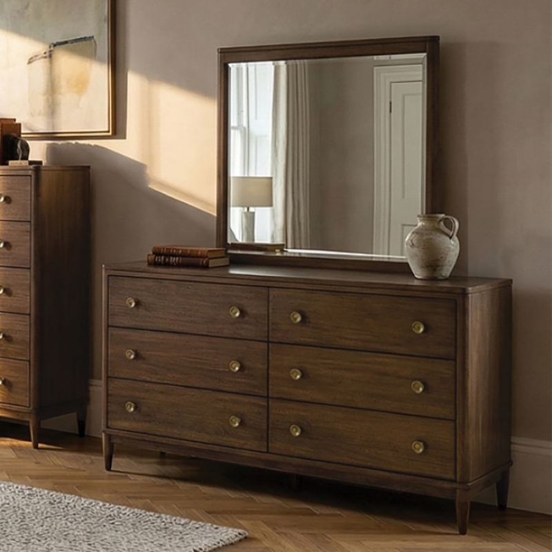 Picture of Walnut Dresser and Mirror