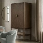 Picture of 36.4"W X 22.3"D X 72"H Walnut Cabinet