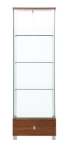 Picture of White Glass Curio - L 23.62 X W 17.72 X H 73.23