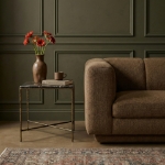 Picture of 20" Marble And Iron Side Table