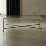 Picture of 47.2" Metal Base, Tempered Glass Coffee Table