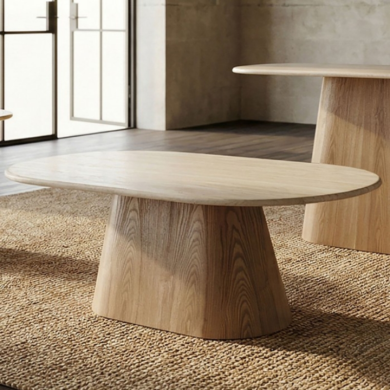 Picture of 51" Natural Wood Coffee Table