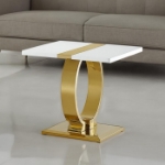 Picture of 22" Gold and Silver End Table