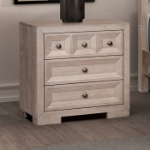 Picture of 28"W x 28"H Tawny(Natural)/Black Night Stand