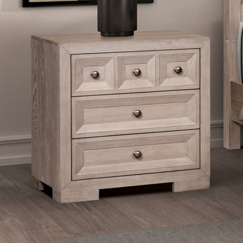 Picture of 28"W x 28"H Tawny(Natural)/Black Night Stand