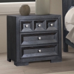 Picture of 28"W x 28"H Tawny(Natural)/Black Night Stand