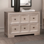Picture of 28"W x 28"H Tawny(Natural)/Black Night Stand