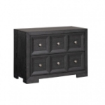 Picture of 28"W x 28"H Tawny(Natural)/Black Night Stand