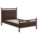 Picture of Twin Leather Platform Bed