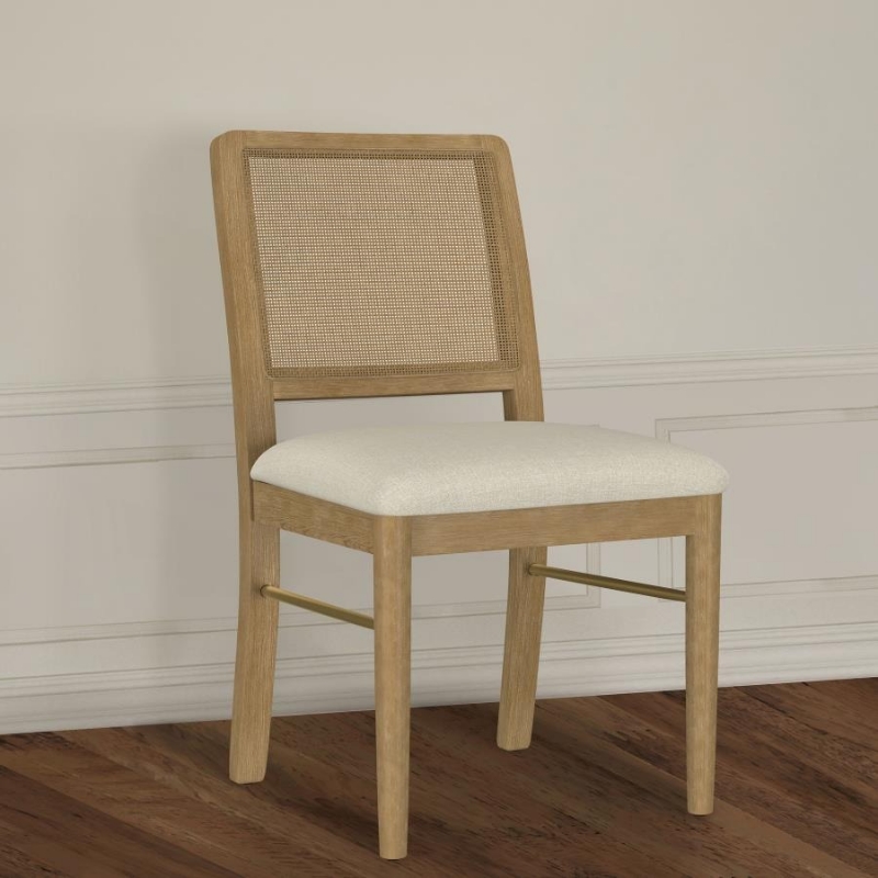 Picture of Dining Side Chair Natural/ Black
