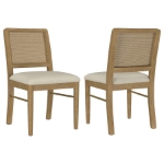 Picture of Dining Side Chair Natural/ Black
