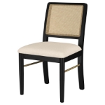 Picture of Dining Side Chair Natural/ Black