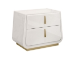 Picture of High-gloss pure white Nightstand
