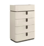 Picture of 31"W x 47"H High-Gloss Beige Chest