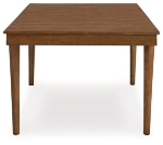 Picture of 74"-92" or 48"-64" Extendable Brown finish wood Dining Table
