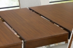 Picture of 74"-92" or 48"-64" Extendable Brown finish wood Dining Table