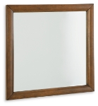 Picture of Brown finish wood Dresser and Mirror