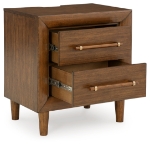 Picture of 24.63"W x 26.88"H Two Drawer Night Stand