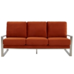 Picture of Beige, Black, Dark Grey, Light Grey, Orange Velvet Gold/Silver Frame Sofa
