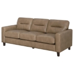 Picture of Faux Leather Arm Sofa Brown or Black