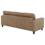 Picture of Faux Leather Arm Sofa Brown or Black