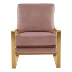 Picture of Beige, Pink, Dark Grey, Light Grey, Orange, Purple  Velvet Gold/Silver Frame Chair