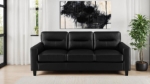 Picture of Faux Leather Arm Living Room Set Brown or Black