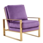 Picture of Beige, Pink, Dark Grey, Light Grey, Orange, Purple  Velvet Gold/Silver Frame Chair