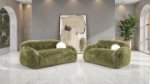Picture of White, Green, Dark Grey and Sand Color Soft and Luxurious Sofa