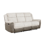 Picture of Grey or White Finish Reclining Sofa