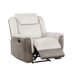 Picture of Grey or White Finish Reclining Chair