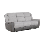 Picture of Grey or White Finish Reclining Sofa, Loveseat and Reclining Chair