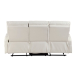 Picture of Beige Faux Leather Double Reclining Sofa